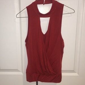 Bebe orange tank top